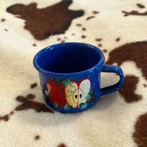 Painted Tin Mug